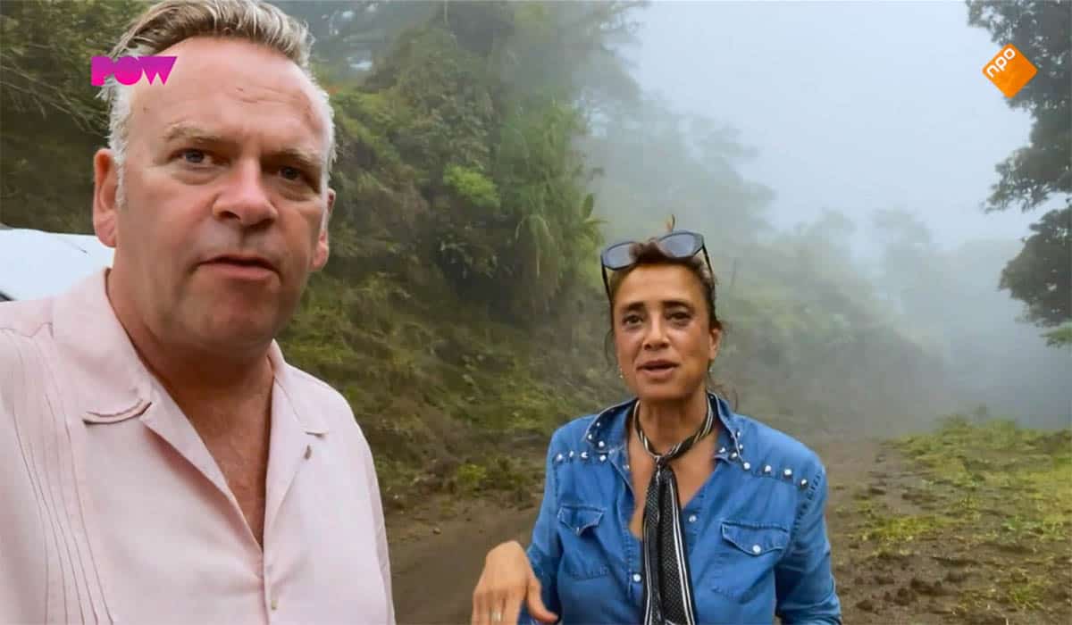 De Gevaarlijkste Wegen 2022 deelnemers Peter Sterk en Suzanne Klemann in de jungle van Costa Rica.