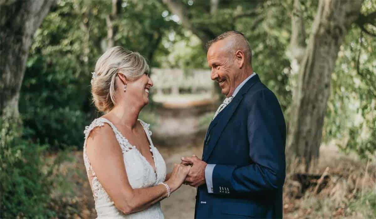 Married at First Sight deelnemers Birgitte en Jan op hun trouwdag in 2022. Credits: RTL / NT Visuals / Nander de Wijk